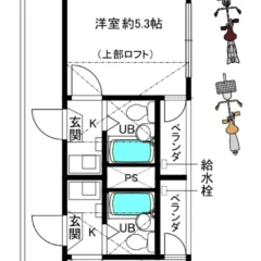 1〜2階平面図